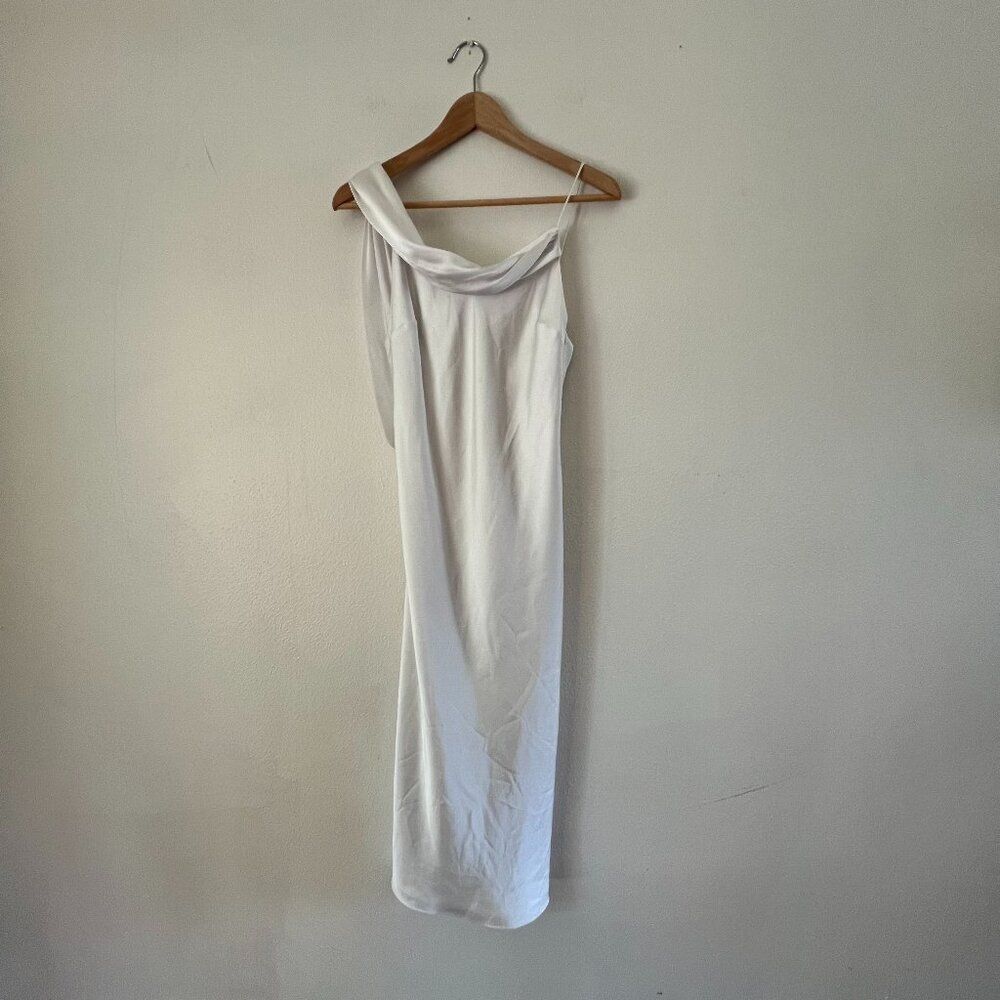 Fame and Partners Custom Draped Front Slip Dress